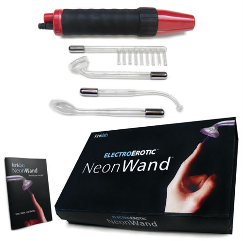 00841c70d259f0d17a284c9334bdc9da Neon Wand Electrosex Kit - Red and Black Handle Red Electrode - Image 1