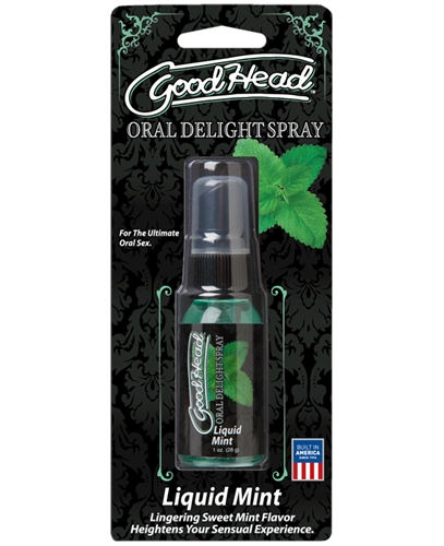 0655d16930c4e9594cd3157fd1272815 Good Head Oral Delight Spray 1 Oz - Liquid Mint - Image 1
