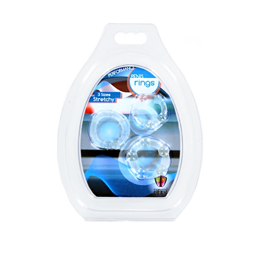 0939b9b585c4f93b52d8cbb137c17524 Performance Penis Ring Set of 3 - Clear - Image 1