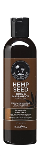 09fff57b3c8a1c3b7eb2a2b8dbda654a Hemp Seed Massage and Body Oil - Dreamsicle - 8 Fl. Oz./ 237ml - Image 1