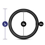 Performance - Vs3 Pure Premium Silicone Cockrings - Large - Black - Image 5