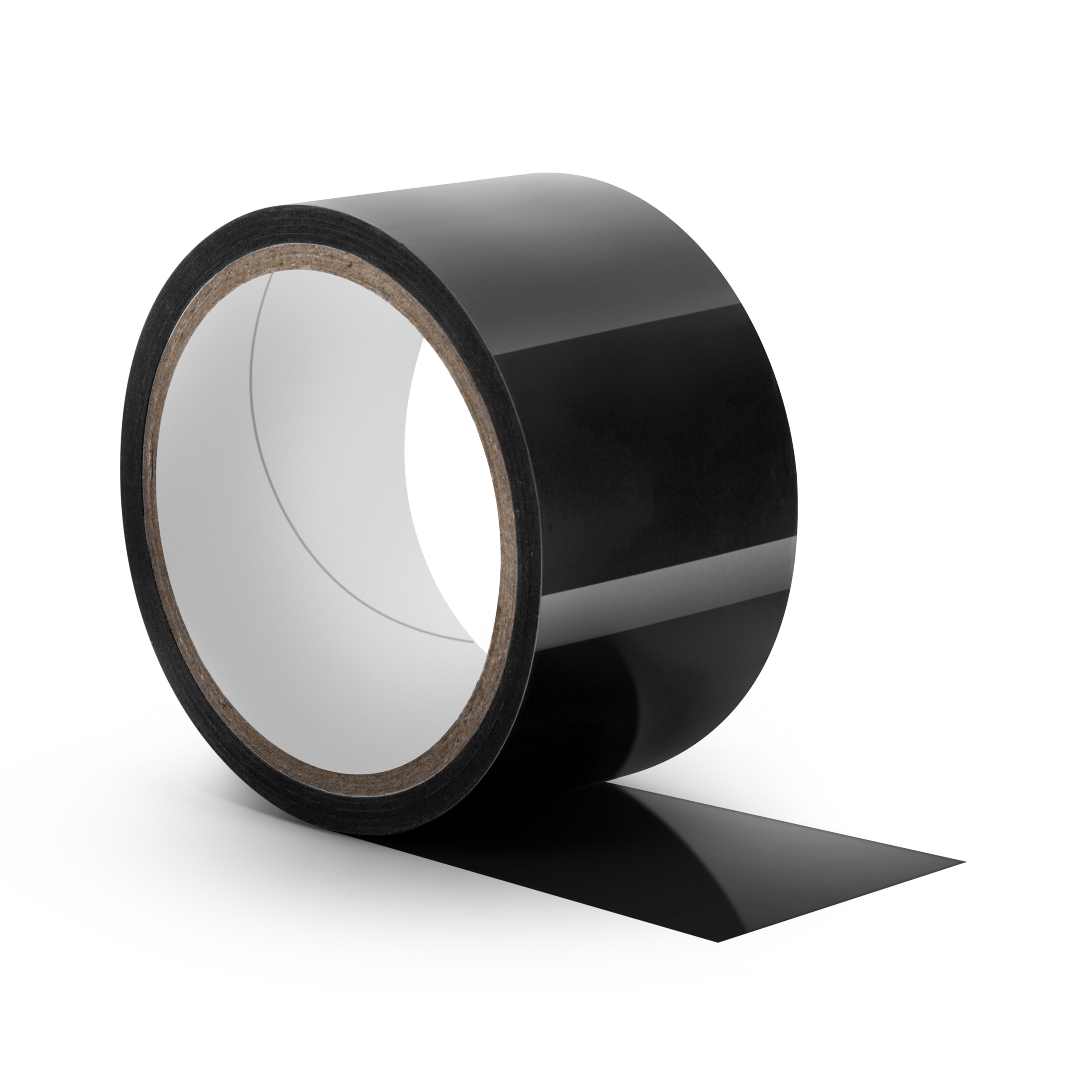 www.blushnovelties.com Temptasia - Bondage Tape - 60 Feet - Black - Image 1