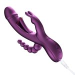 Trilux - App Controlled Rabbit Vibrator - Purple - Image 3