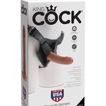 King Cock Strap on Harness With 6 Inch Cock - Tan