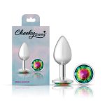Rainbow Round Gem Silver Metal Plug - Sm - Image 5