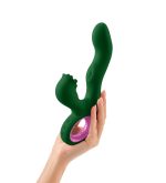 Pallina Triple-Action Rabbit Vibrator - Green - Image 3
