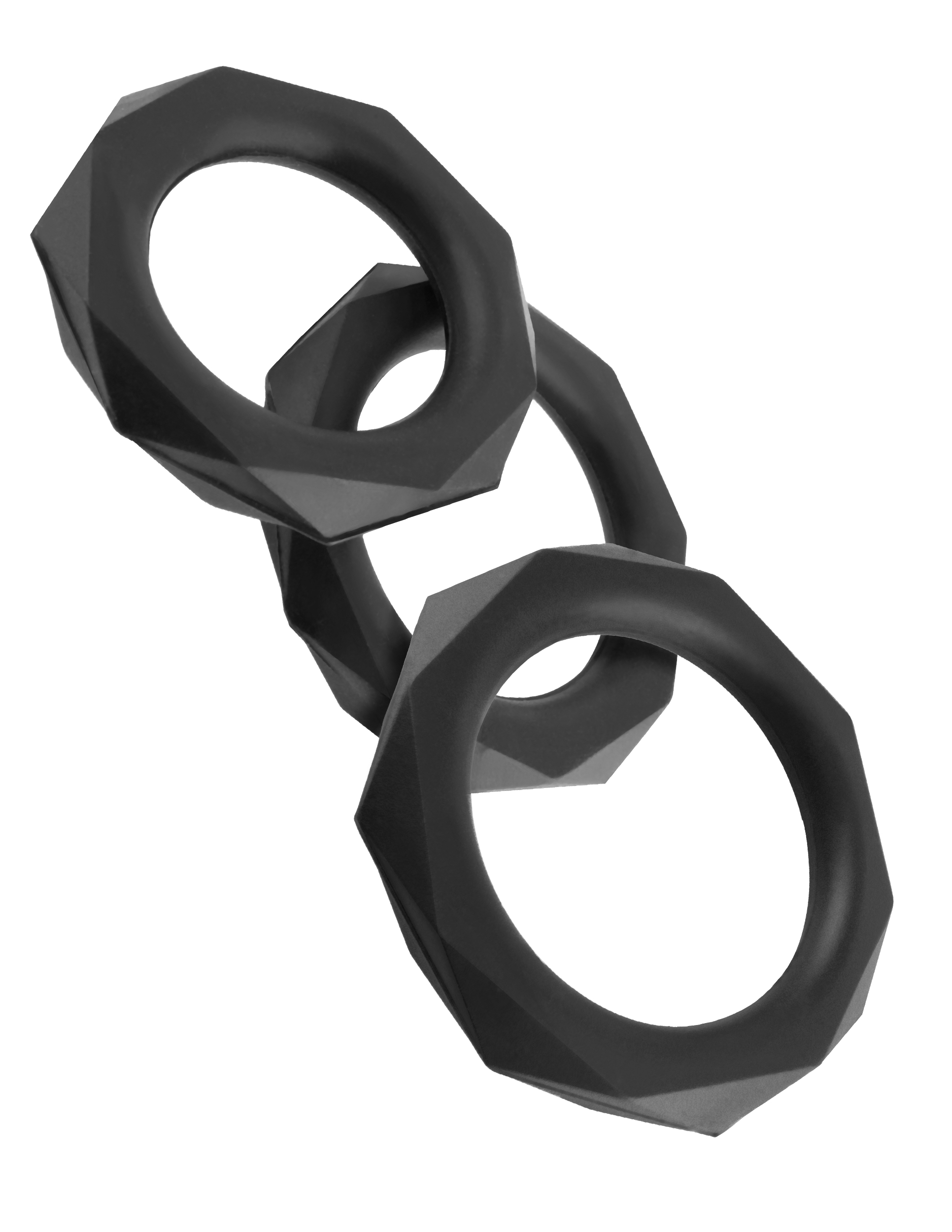 0dcZ24mNQE2LV7MQjsXAwsakkveWDctt Fantasy C-Ringz Silicone Designer Stamina Set Black - Image 1