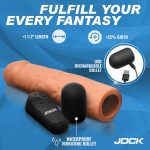 Jock Vibrating Penis Extension with Remote - Medium - Image 3