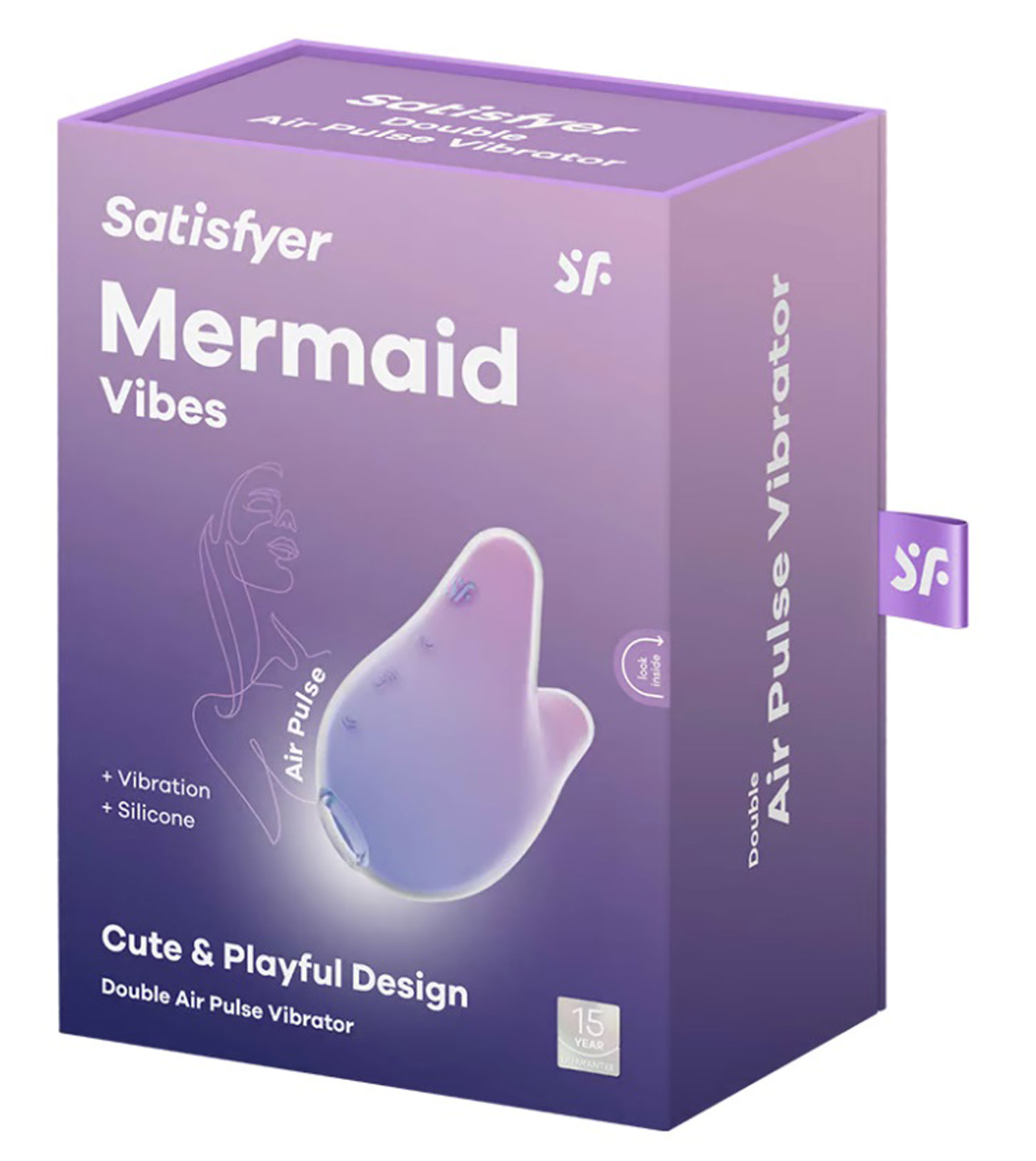 0iL4wmhO3Jx3pNBanYvJkNEvpDwdBE0e Satisfyer Mermaid Vibes - Violet Pink - Image 1