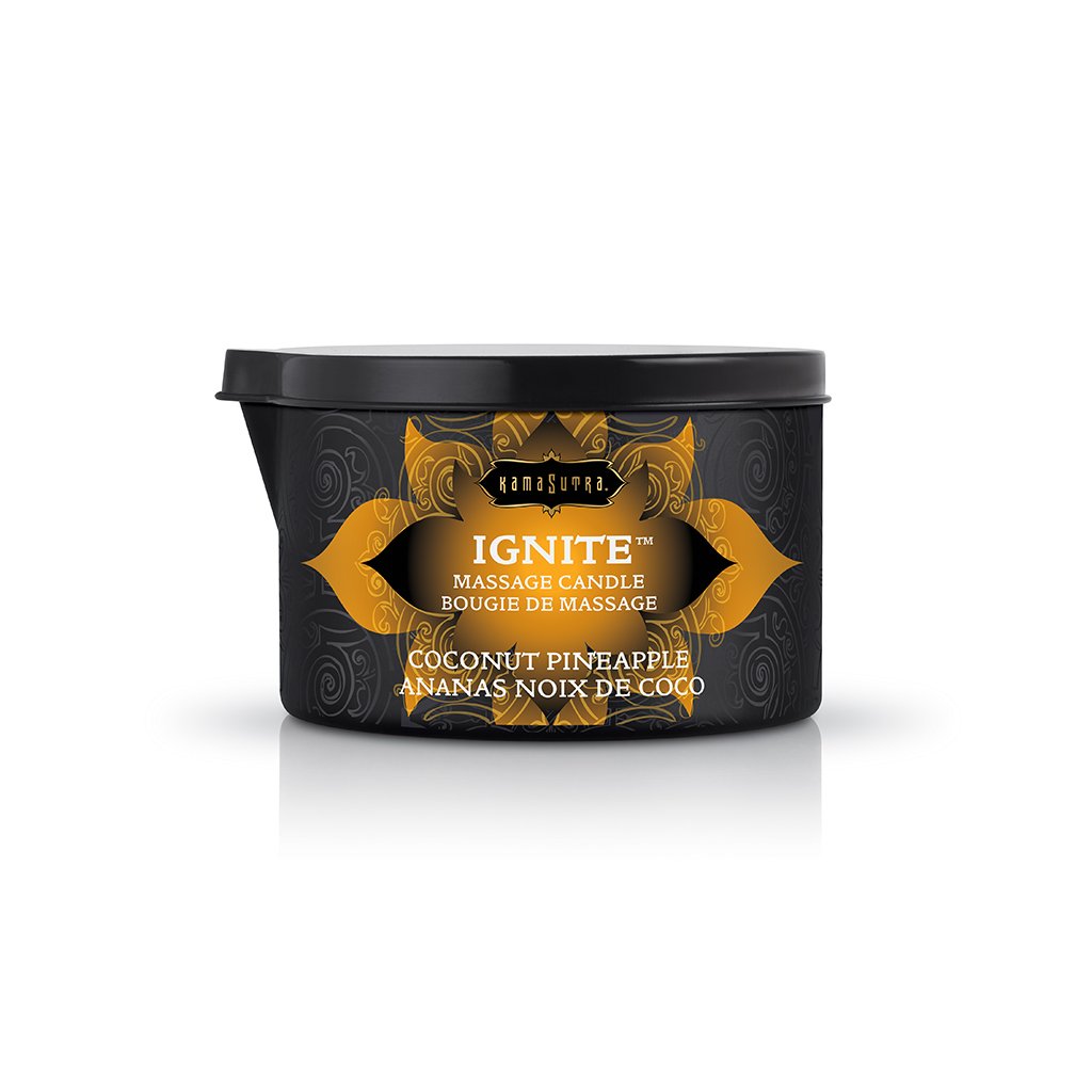 0j9GbXKE1gJ6ZJKlISlgPt4aRHufFj34 Ignite Coconut Pineapple Massage Candle - 6 Oz - Image 1