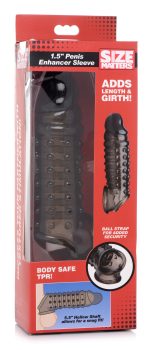1.5 Inch Penis Enhancer Sleeve - Smoke - Image 4