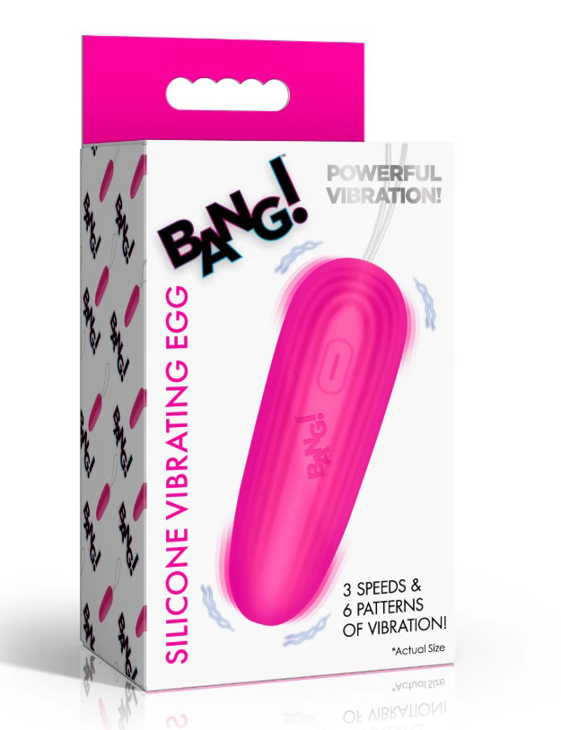 0t9pgEzE Silicone Vibrating Egg - Pink - Image 1