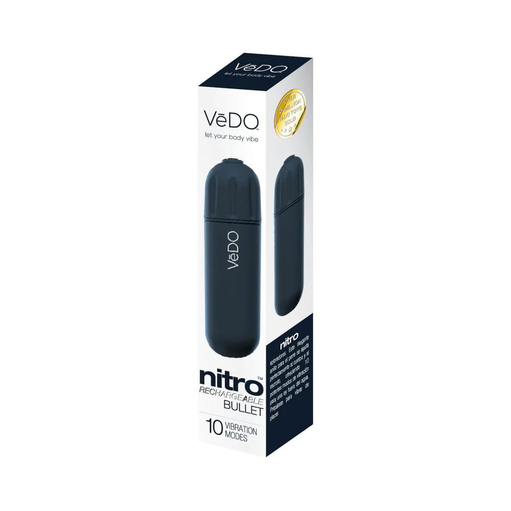 0y5vkots Nitro Rechargeable Bullet - Black - Image 1