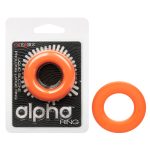 Alpha Liquid Silicone Prolong Large Ring - Orange - Image 6