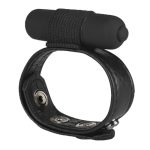 The Macho Collection Snap-on Vibro Cock and Ball Strap - Black - Image 2