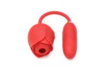 Bloomgasm Romping Rose Suction and Thrusting Vibrator - Red - Image 5