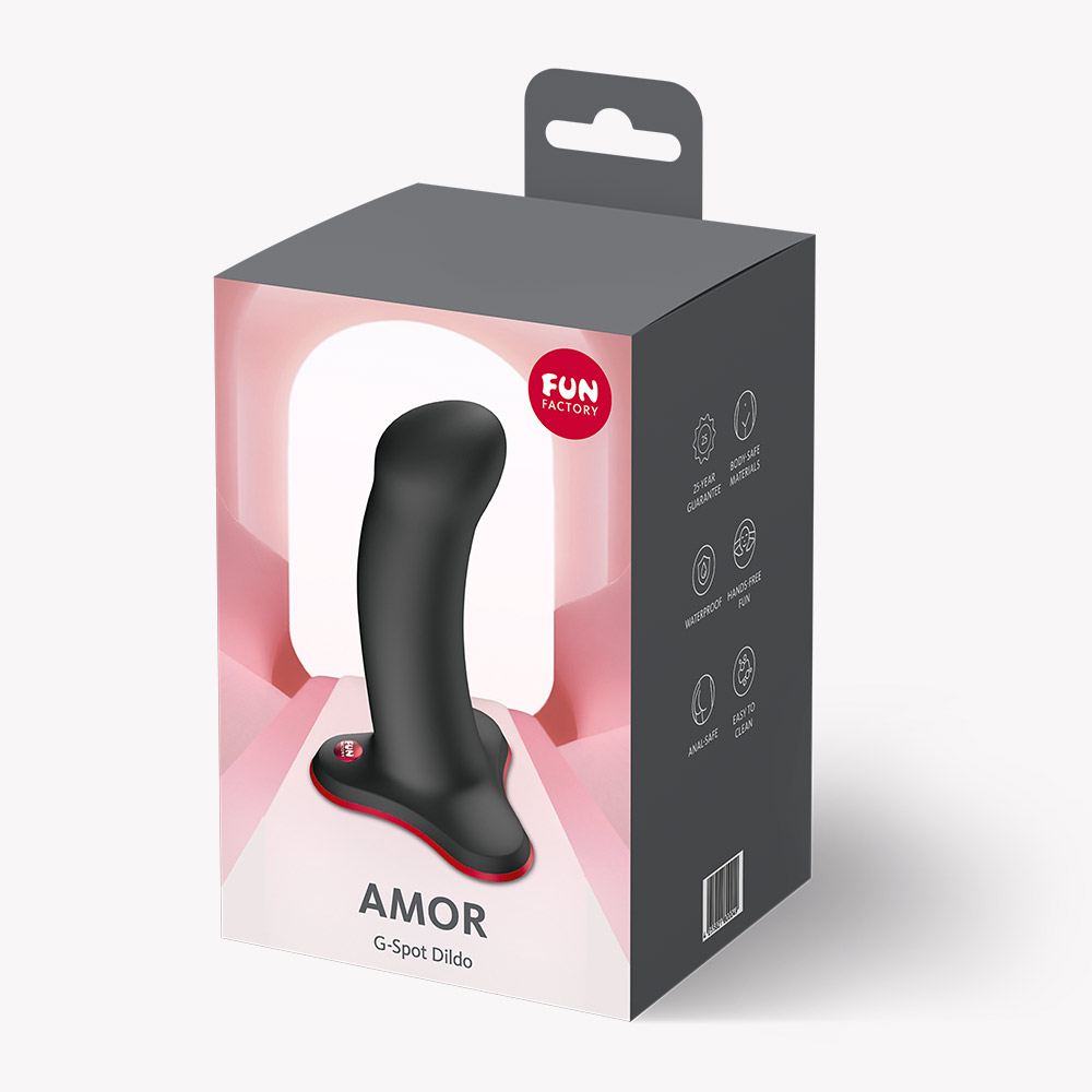 1Gs6nlZB Amor G-Spot Dildo - Black - Image 1