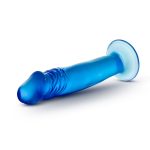B Yours - Sweet n' Small 6 Inch Dildo With Suction Cup - Blue - Image 2