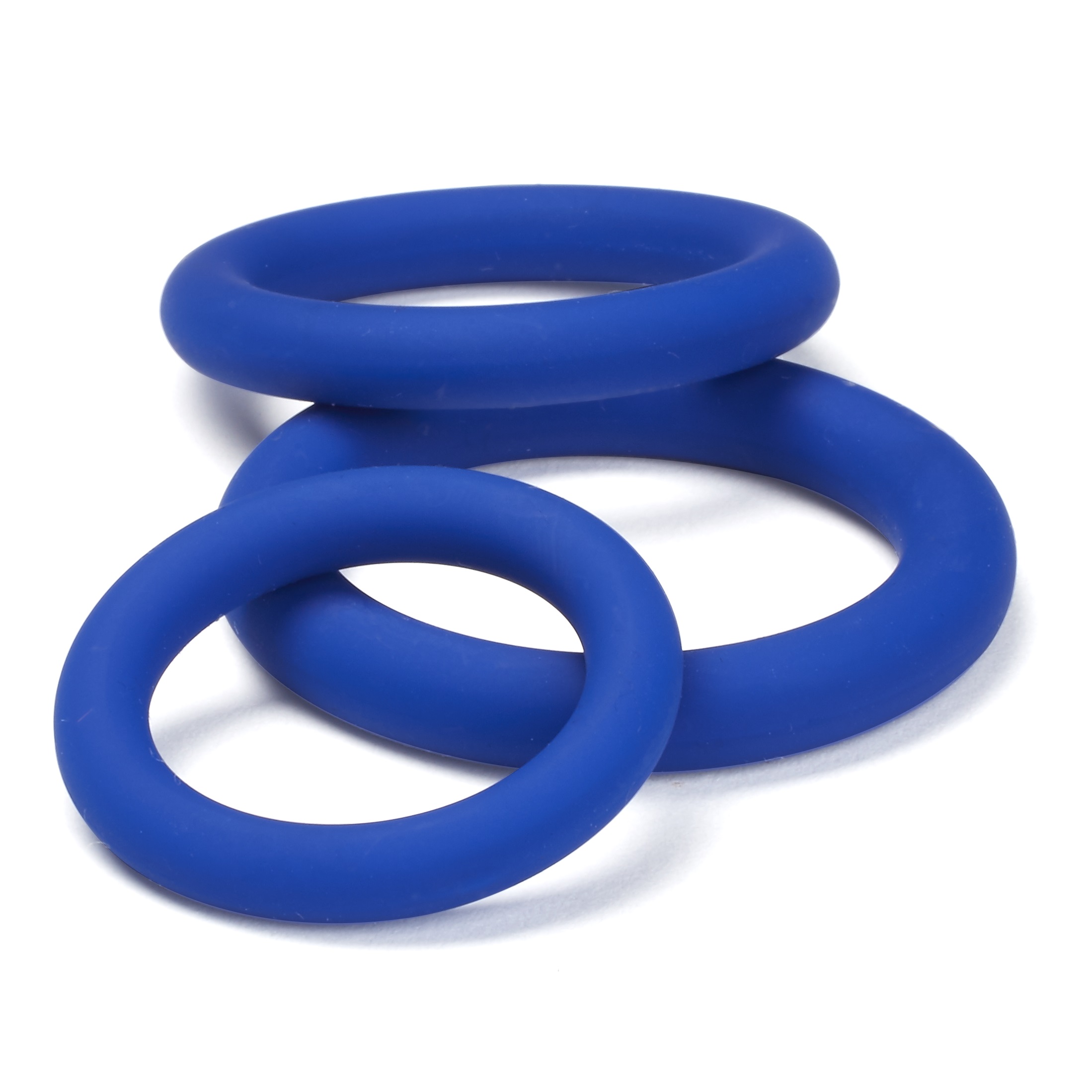 1V0cgBcCqIEw1kCcNjePXcIOTnR0A5fq Pro Sensual Silicone Cock Ring 3 Pack - Blue - Image 1
