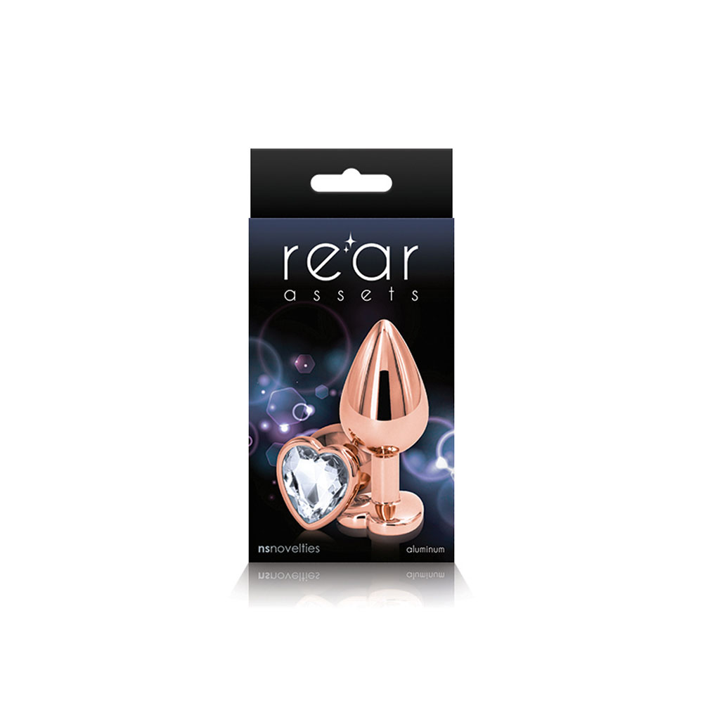 1XNen4ojzXNbiIo5cybCd5yRBowQvYSa Rear Assets - Rose Gold Heart - Medium - Clear - Image 1