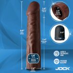 Jock Vibrating Penis Extension with Remote - Dark - Image 4