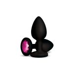 Gemma Pink Gem Black Silicone Plug - Large - Image 10