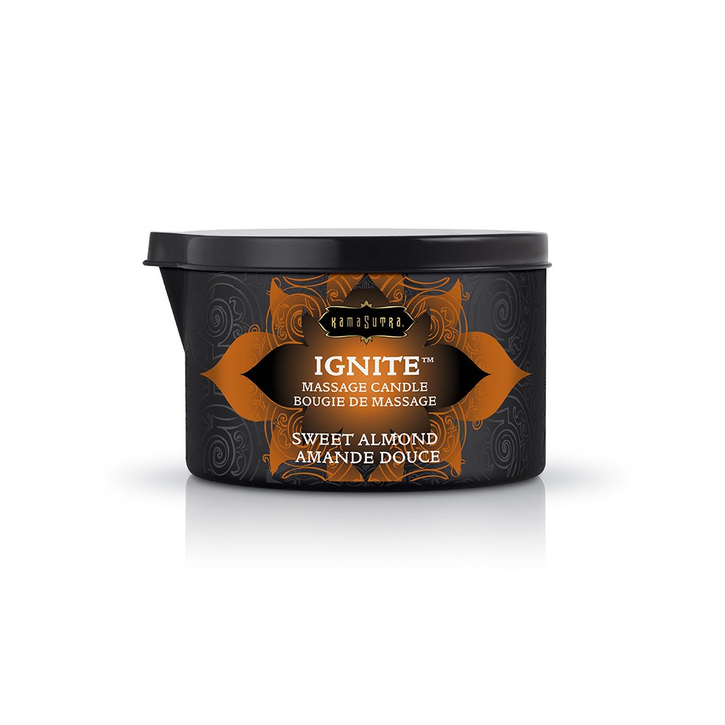 1tvVuHFkDLPzJekzXC6LgSmdyYPhoC9o Ignite Sweet Almond Massage Candle - 6 Oz. - Image 1