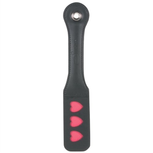 201e38e6a2c64def709c36ed13a62937 12 Inch Leather Impression Paddle - Heart - Image 1