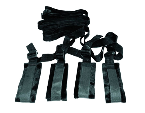 2401cb6c09d8a4bd4441af7b5e257305 Sex and Mischief Bed Bondage Restraint Kit - Image 1