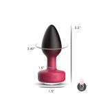 Eluxe Vibrating Clr Gem Rbyombre Plug Sm With Remote - Image 7