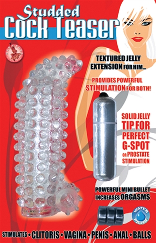 296c09d3eb0455561adfdf8fc6aa7a43 Studded Cock Teaser - Clear - Image 1