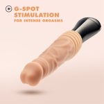 Dr. Skin Silicone - Dr. Knight - Thrusting Gyrating Vibrating Dildo - Beige - Image 4
