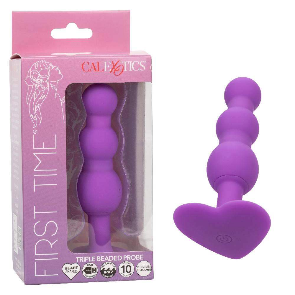 2GPEPsoZQ7b6BlcrxfKPFgTGHgsV8ADa First Time Triple Beaded Probe - Purple - Image 1