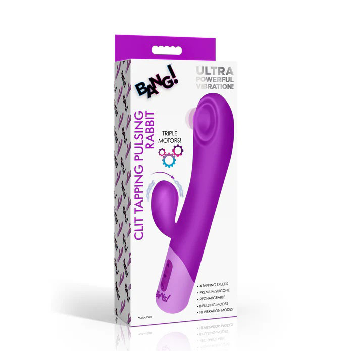 2Jan2KH9 Clit Tapping Pulsing Rabbit - Purple - Image 1