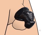 Master Series Detained - Black Restrictive Chastity Cage - Image 3