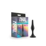 Anal Adventures Platinum - Silicone Beginner Plug - Medium - Black - Image 5