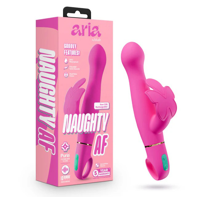 2PDWnC2Q Aria - Naughty Af 2.0 - Rechargeable Vibe - Plum - Image 1