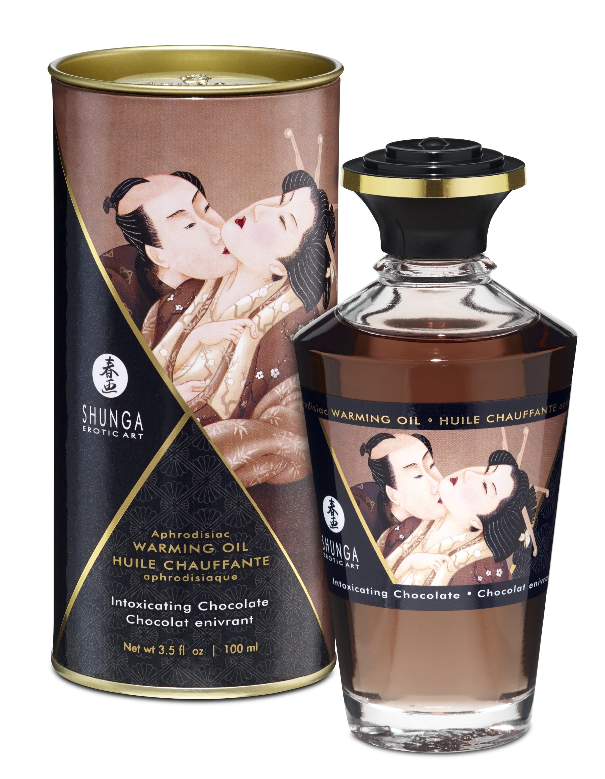 2PrTQ8KiPu2r2s2VkKCgn2umBinmq8MK Aphrodisiac Warming Oil - Intoxicating Chocolate - Image 1