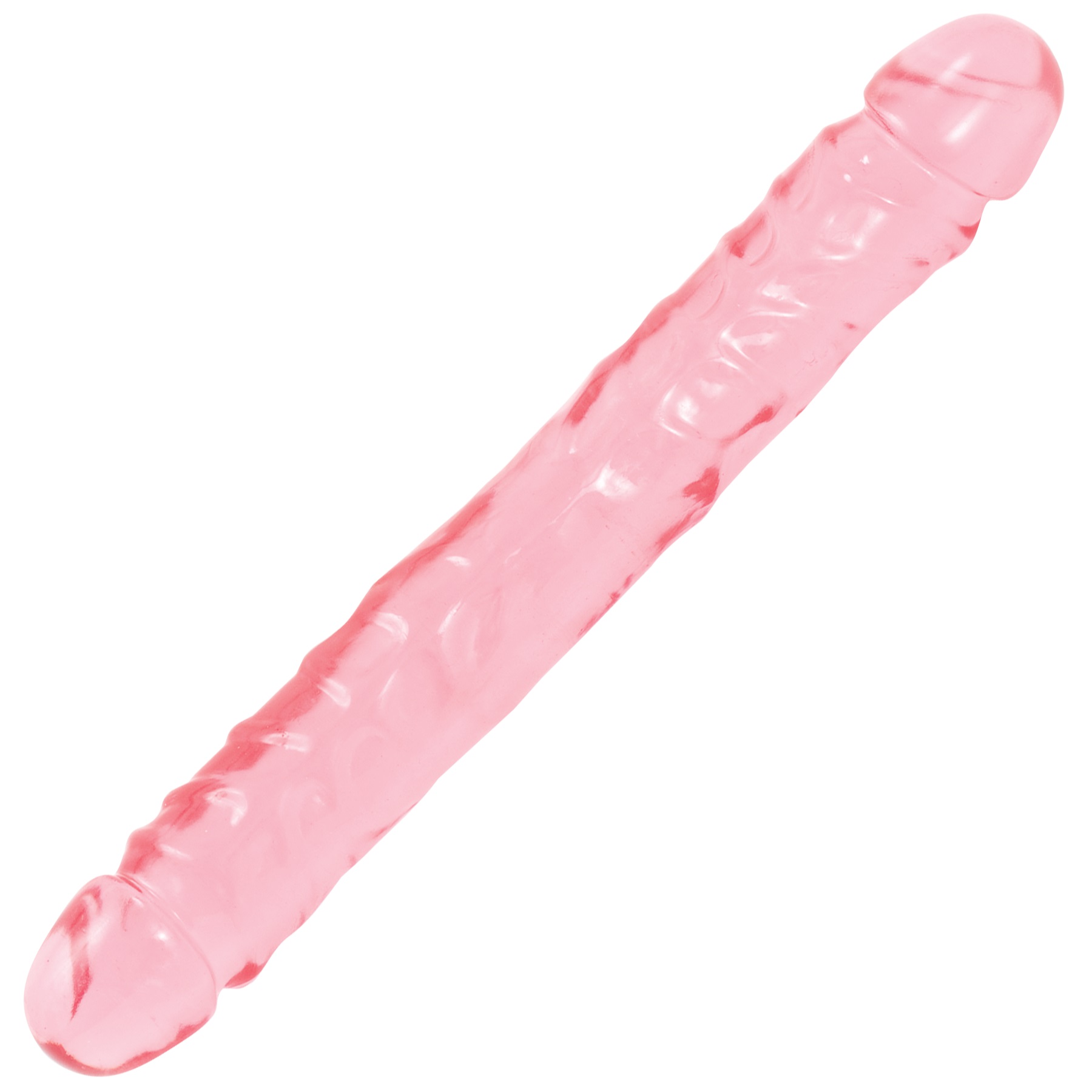 2bv8o9m03EiqE4vasGV5P2789AwrlFHw Crystal Jellies Jr. Double Dong 12 Inch - Pink - Image 1