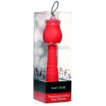 Bloomgasm Racy Rose Thrust and Lick Vibrator - Red - Image 4