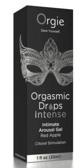 Orgasmic Drops 1oz Intimate Arousal Gel Red Apple