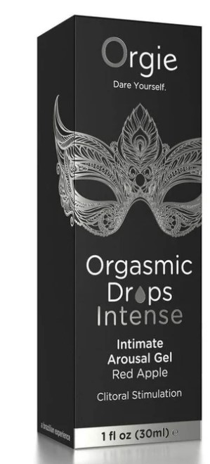 2xyTGkNX Orgasmic Drops 1oz Intimate Arousal Gel Red Apple - Image 1