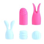 Quinn 5 Piece Silicone Attachments - Pink/blue - Image 3