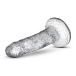 Naturally Yours - 5.5 Inch Glitter Dong - Sparkling Clear - Image 8