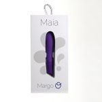 Margo Silicone Textured Bullet Vibrator - Neon Purple - Image 3