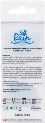 Soft Rain Power Bullet 3 Inch Breeze Coated 7  Function - Blue - Image 3