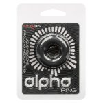 Alpha Liquid Silicone Prolong Medium Ring - Black - Image 3