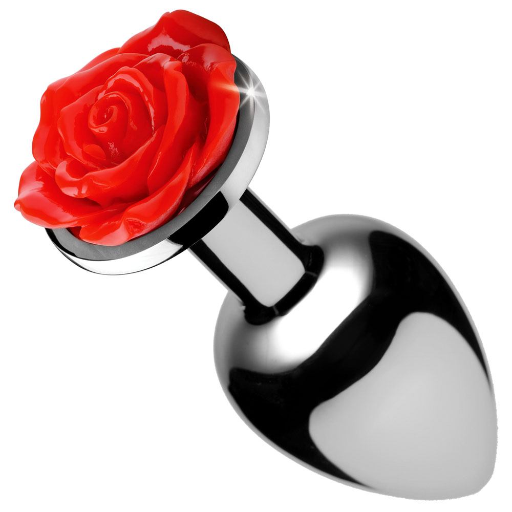 3ERa96uOOdYsS0iafYev6dCzbtDTOznd Red Rose Anal Plug - Small - Image 1