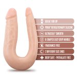 Dr. Skin Silicone - Dr. Double - 12 Inch Double Dong - Vanilla - Image 2