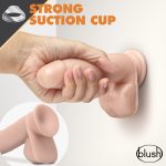 Dr. Skin Glide - 7 Inch Self Lubricating Dildo With Balls - Vanilla